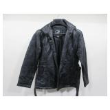 Belted Leather Jacket, Ladies M