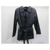 Belted Leather Jacket, Ladies S