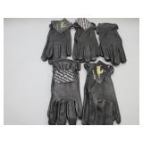 Five Pair Deer Skin Unlined Gloves, Sz. M Womens