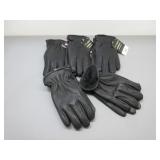 Five Pair Deer Skin Lined Gloves, Sz. XL Womens