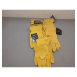 Five Pair Deer Skin Unlined Gloves, Sz. XL Womens