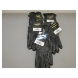 Five Pair Deer Skin Unlined Gloves, Sz. L Womens