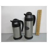 Two Smaller Coffee or Cream Carafes