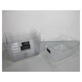 Five Plastic Merchandising Tubs