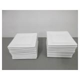 21 Dessert Plates, 6" x 6"