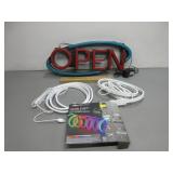 Electric Open Sign and Neon Flex Lights