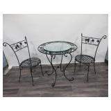 Glass Top Bistro Table