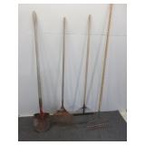 Three Rakes and a Shovel