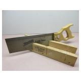 Rock Maple Miter Box and Saw
