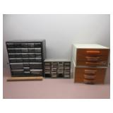 Four Plastic Organizing Bins