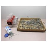 Pegboard Hooks and Plastic Organizer