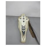 Painted Horse Skull