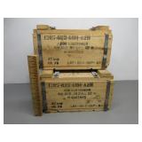 Two Wooden Ammo Crates