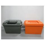 Two Plastic Ammo Boxes