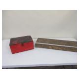 Two Wooden Storage Boxes