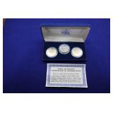 3-Uncirculated Morgan Silver Dollars