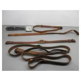 Shell Belt & Four Leather Rifle Slings