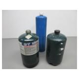 Three Propane Canisters