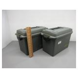 Two Plastic Ammo Cans