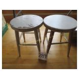 2 Wooden Stools