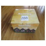 Sun Rise Rooster Canister Set