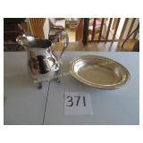 New Port Silverplate Pitcher, Bowl