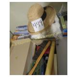 Straw Hat, Afghan, Table Cloth & More