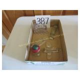 Glass Train, Plane, Ship, Car & Lantern