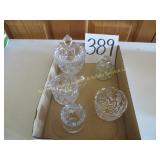 Pressed Glass Sugar & Creamer & More