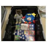 Locking Lid Tote w/ Army Bear, Rainbow Brite Toy