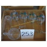 4 Wine Glasses, Flintstone Mug