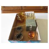 Quartz, Paper Weight & Sm Pitcher