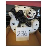 Felix the Cat Lounging Cookie Jar