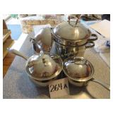 8 Pc. Belgique Pots & Lids