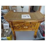 Vintage Bamboo & Rattan Accent Piece