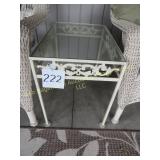 Wrought Iron Glass Top Table