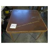 Card Table w/Folding Legs  Paint On Surface