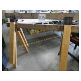 Pair of Wooden Saw Hores