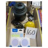 Coleman Lantern, Puck Light, Decanters