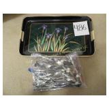 Tray & Oneida Flatware