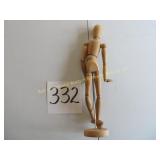 Sm Poseable Wooden Jointed Mannequin