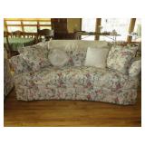 Floral Sofa w/Pillows