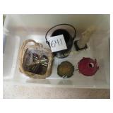 Assorted Decor- Statue, Bucket, Basket & More