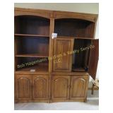 2 Piece Bookcase & Entertainment Center