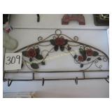 Metal Wall Coat Rack