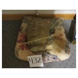 Vintage Stone Buddha Head Sculpture