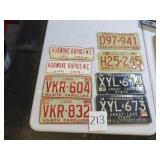 License Plate Collection  8 Plates