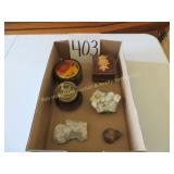 Trinket Boxes, Quartz Stones, Trinkets