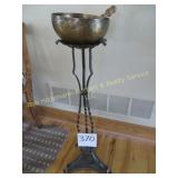 Wrought Iron Stand w/Tibetan Singing Bowl
