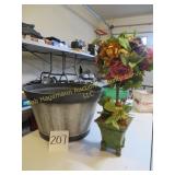 Outdoor Planter & Flower Arrangement